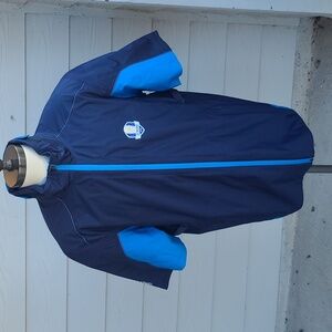 GALVIN GREEN Dark Navy Blue EUROPE Golf Gore Tex XXL Full Zip Windbreaker Jacket